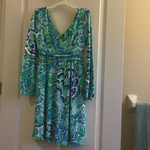 Lilly Pulitzer Fleur Dress Agate Green Lazy River